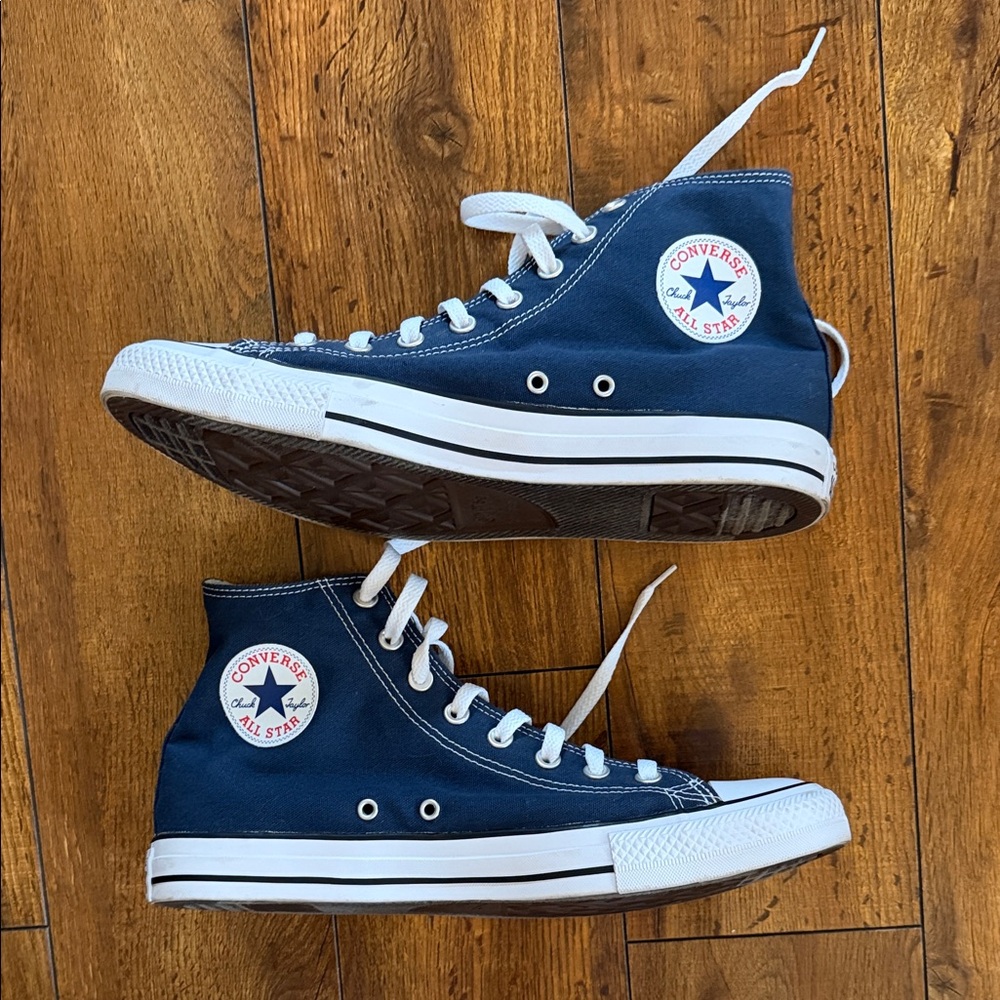 Converse Navy High-Top Sneakers